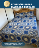 EDREDÓN UNIFAZ MANDALA ESTELAR Y AURA FLORAL