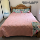 EDREDÓN DOBLEFAZ MANDALA ESTELAR / AURA FLORAL