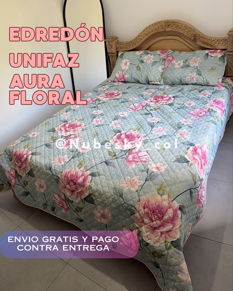 EDREDÓN UNIFAZ MANDALA ESTELAR Y AURA FLORAL